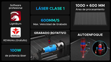 100w cortadora laser con precio bajo y gran area