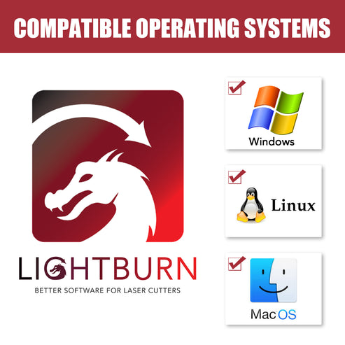 Software LightBurn para 40W Grabadora Láser CO2 K40+: Windows y MacOS