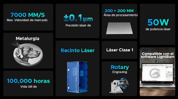 50W grabador laser fibra  ventajas