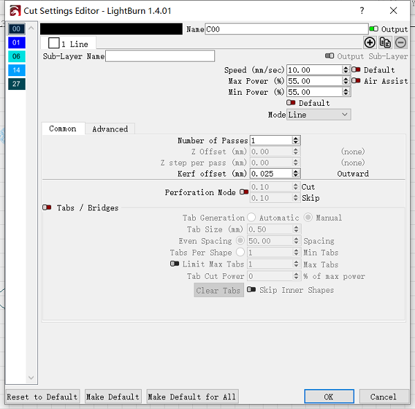 Omtech lasercutter