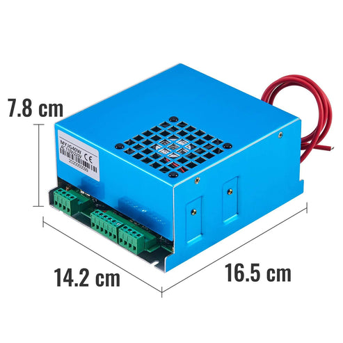 50W Laser Power Supply for CO2 Laser Engraver Dimensions