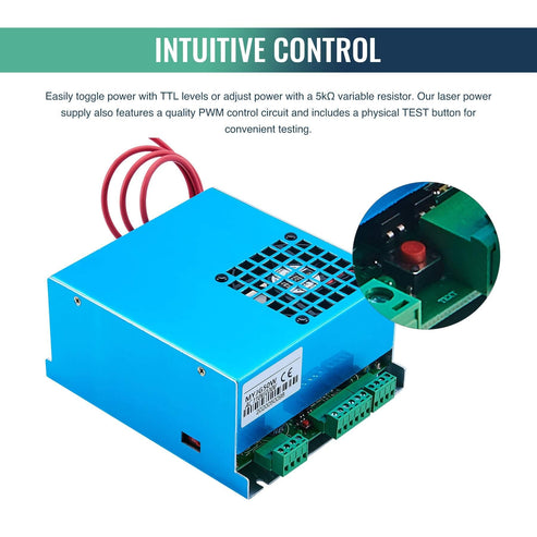 Laser Power Supply with TTL Level and PWM Control