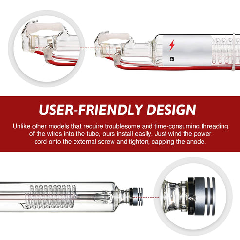 YL 70W CO2 Laser Tube for CO2 Laser Engraver Cutter