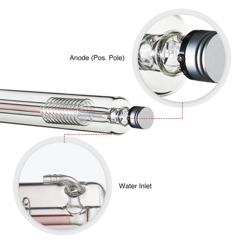 YL CO2 Laser Tube Anode and Water Inlet